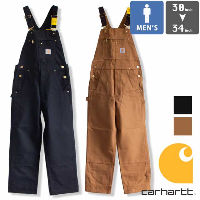 「 carhartt カーハート 」 DUCK BIB OVERALL コットン ダック ビブ オーバーオール R01 / メンズ サロペット カーハートブラウン インポ