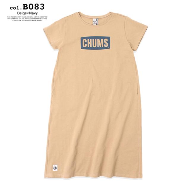 CHUMS チャムス 」 チャムス ロゴ ドレス ワンピース CHUMS Logo