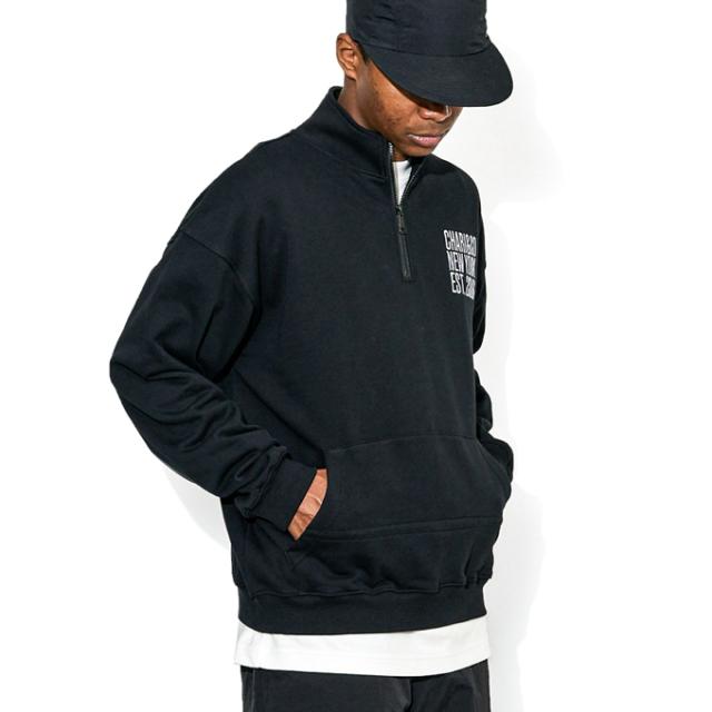 CHARI & CO チャリアンドコー 」 スウェット ジャケット ハーフジップ