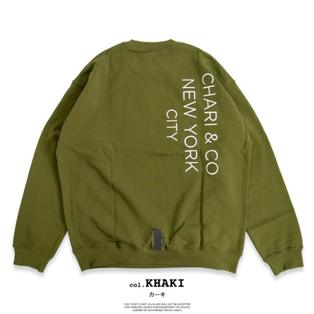 「 CHARI & CO チャリアンドコー 」 GOTHAM EMBROIDERY CREWNECK SWEATS クーネック スウェット CAC-01-2310-07 / CAC01231007 / スウェット トレーナー メンズ レディース チャリンコ CHARI & CO チャリアンドコー 」 GOTHAM EMBROIDERY CREWNECK SWEATS