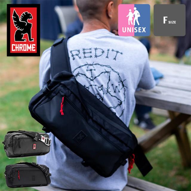 クローム CHROME ボディバッグ スリングバッグ ワンショルダー カデット メンズ レディース 9L 防水 ブラック BG196-X ウエストポーチ 「 CHROME ⁄ クローム 」KADET MAX SLING BAG