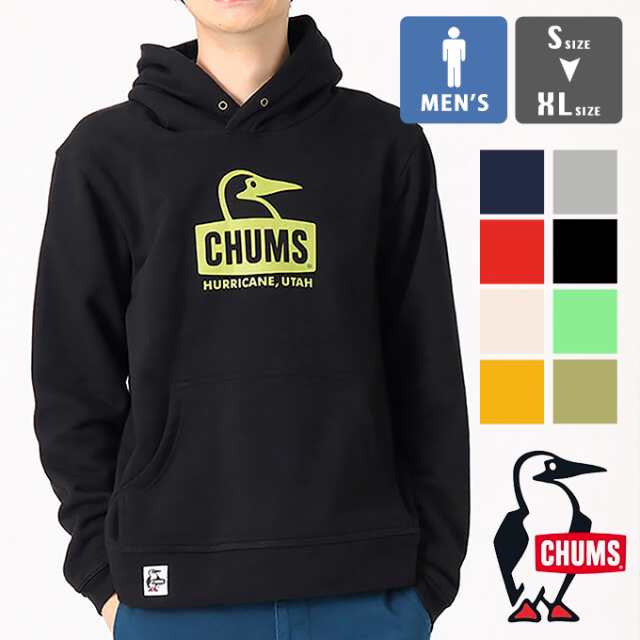 チャムス CHUMS Booby Face Pullover Parka ブービーフェイスプルオーバーパーカー メンズ 秋 冬 裏起毛 ブラック  グレー ナチュラル ネイビー スウェット トップス フーディー コットン 綿 USAコットン カジュアル ウェア CH00-1419