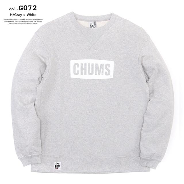 CHUMS チャムス 」 CHUMS Logo Crew Top LP チャムス ロゴクルートップ