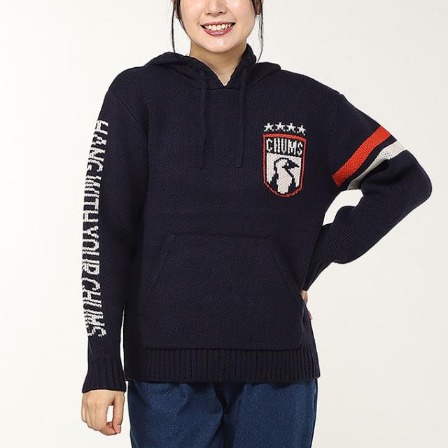 CHUMS チャムス 」 CHUMS College Knit Hoodie チャムス