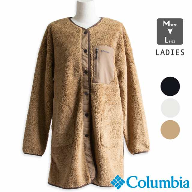 Columbia コロンビア ウィメンズ クリスタル ベンド ロング ジャケット W Crystal Bend Long Jacket PL0289 / レディース ウィメンズ ロングジャケット フリース ボアジャケット ロングコート アウトドア キャンプ 旅行 2024AW