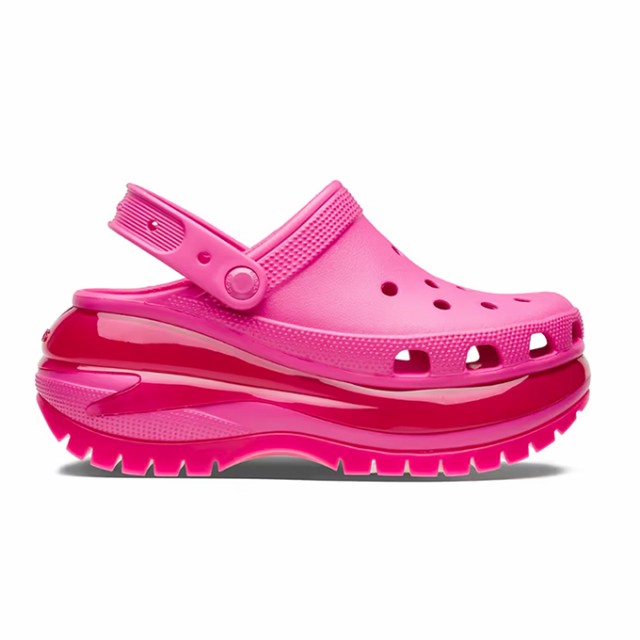 クロックス　メガクラッシュ クロッグ　厚底　サンダル　ヒール　ピンク　crocs