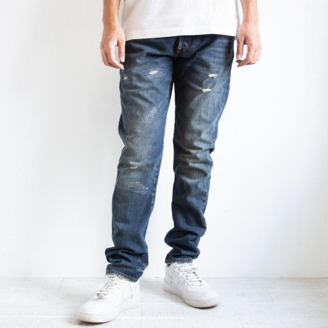 EVISU エビス 7ポケットデザイン ウォッシュド 大黒プリント キャロットフィット ジーンズ #2017 2EAHTM5JE105217DN / デニム ジーンズ ジーパン メンズ 大黒プリント ウォッシュ加工 2025AW EVISU エビス 7ポケットデザイン ウォッシュド 大黒プリント