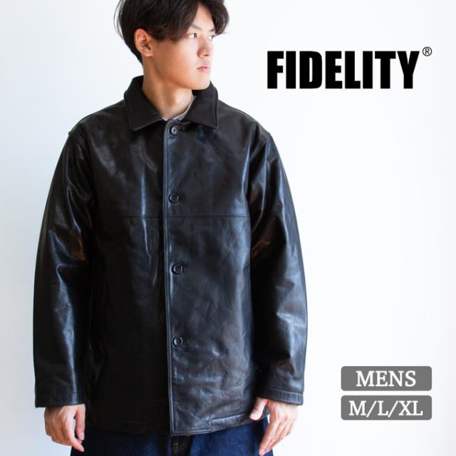 FIDELITY フィデリティ COW LEATHER CAR COAT カウレザー カーコート SN-25775008 / トップス アウター ジャケット 革ジャン メンズ 本革 アメカジ レザージャケット 2025AW