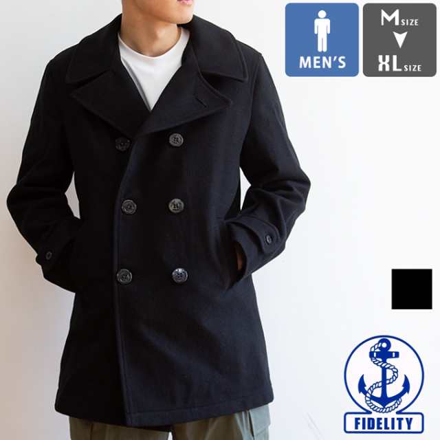 FIDELITY フィデリティ 」 WOOL MELTON P- COAT ウール メルトン ...