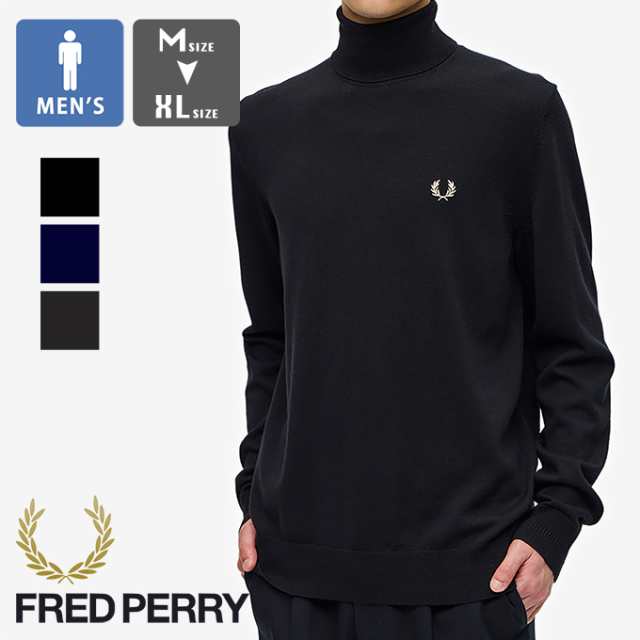 【クーポン対象外】「 FRED PERRY フレッドペリー 」 Roll Neck Jumper ロールネック ジャンパー ニット K9552 / タートルネック ハイネ