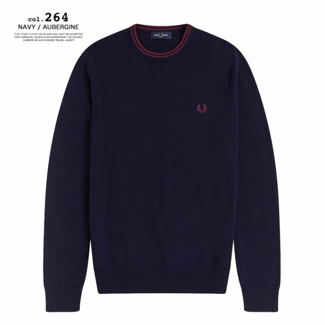 【 FRED PERRY フレッドペリー 】 CLASSIC CREW NECK JUMPER クラシック クルーネック ジャンパー K9601 /  フレッドペリー ニット セータ｜au PAY マーケット