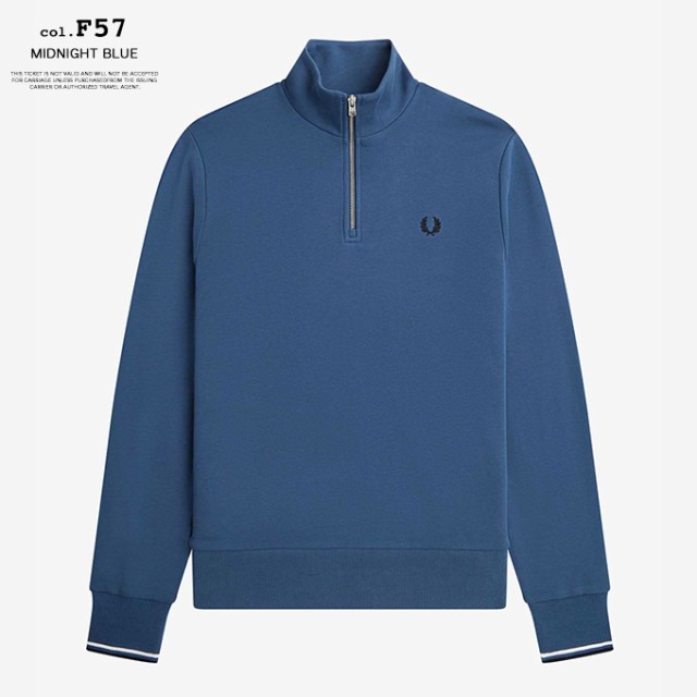 【クーポン対象外】「 FRED PERRY フレッドペリー 」 Half Zip Sweatshirt ハーフジップ スウェットシャツ M3574 /  トレーナー スエット ｜au PAY マーケット