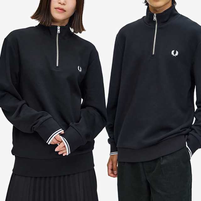 Fred perry ハーフジップ