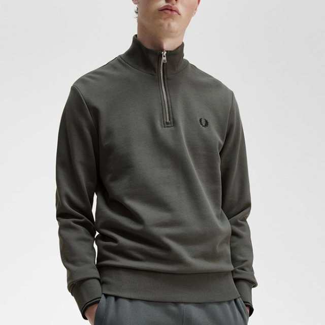 【クーポン対象外】「 FRED PERRY フレッドペリー 」 Half Zip Sweatshirt ハーフジップ スウェットシャツ M3574 /  トレーナー スエット ｜au PAY マーケット