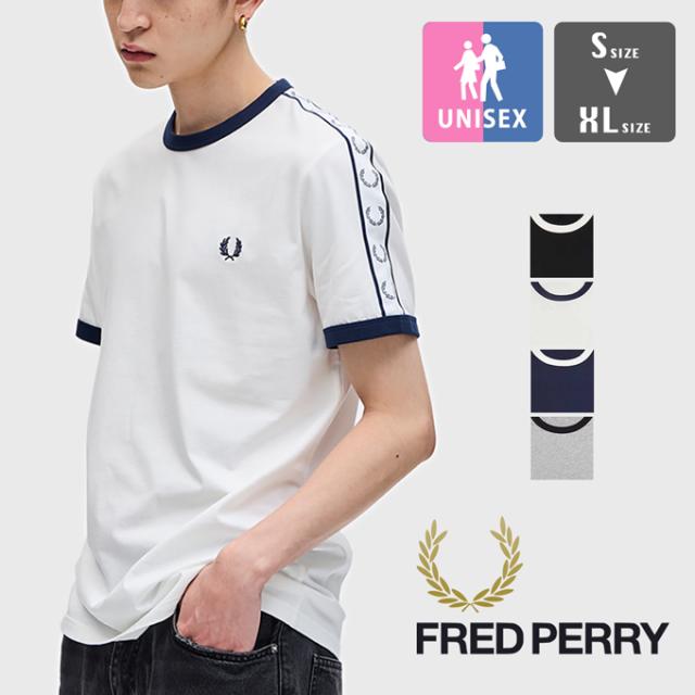【クーポン対象外】「 FRED PERRY フレッドペリー 」 Taped Ringer T-Shirt テープド リンガー Tシャツ M4620 / 半袖 クルーネック 丸首 トリムT 無地 ワンポイント メンズ レディース ユニセックス
