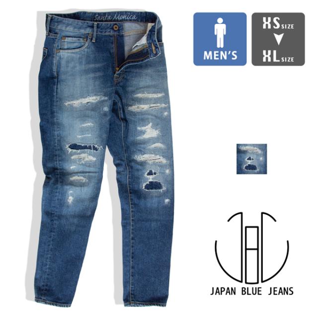 【SALE!!】「 JAPAN BLUE JEANS ジャパンブルージーンズ 」 CALIF. リメイク テーパード デニムパンツ J8717 / カリフ ジーンズ ジーパン ストレッチ ジップフライ Santa Monica サンタモニカ 日本製 メンズ