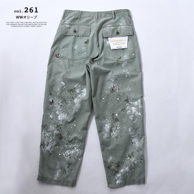 johnbullハードワーカーHWベイカーパンツペイントヴィンテージ加工 johnbullハードワーカーHWベイカーパンツペイントヴィンテージ