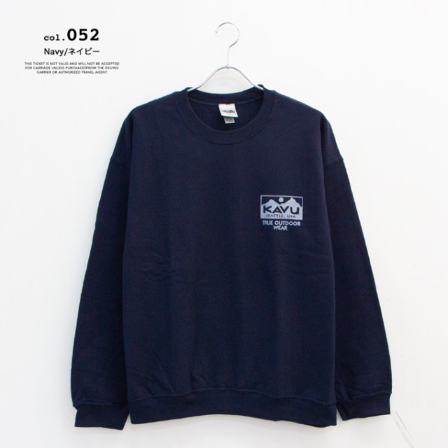 「 KAVU カブー 」 Mens True Logo Sweat-shirts メンズ トゥルーロゴ スウェットシャツ 19823037 / メンズ 裏起毛 トレーナー