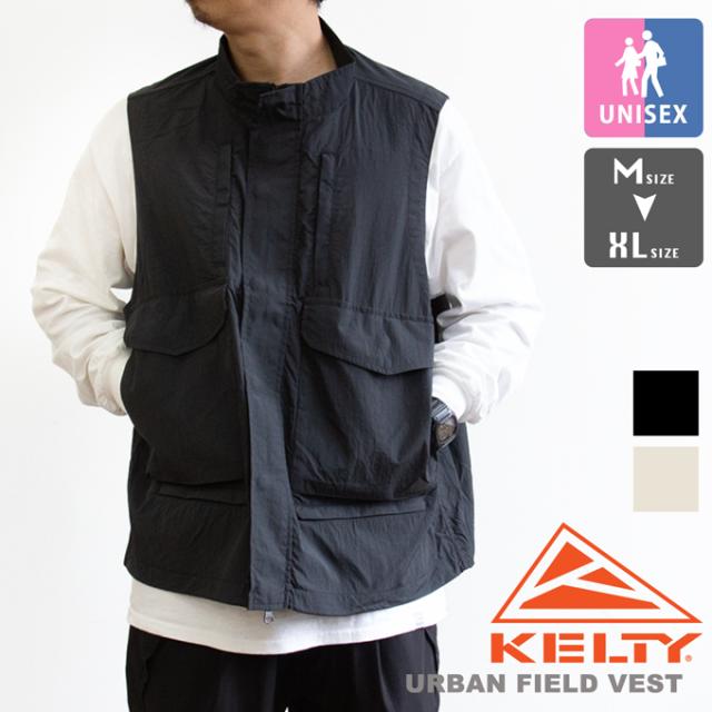 「 KELTY ケルティ 」 URBAN FIELD VEST アーバン フィールド ベスト KE25113023 / ユニセックス ナイロンベスト スタンドカラー タウンユース アウトドア ポケッタブル 2025SPRING