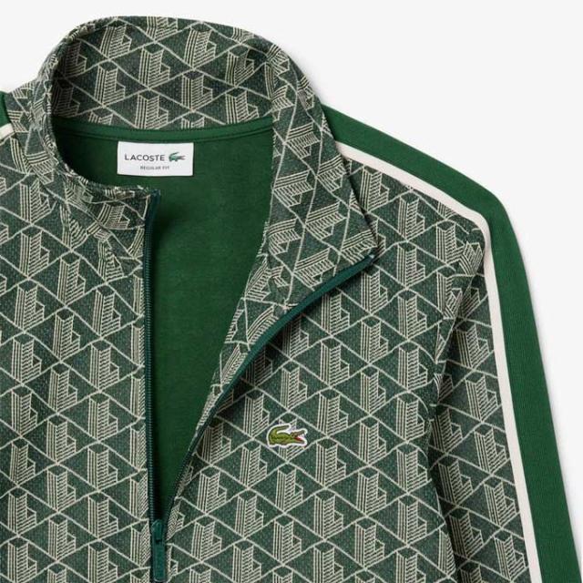 LACOSTE ラコステ　モノグラムジャージ US3 モノグラムジャカードトラックジャケット SH1368 - ラコステ