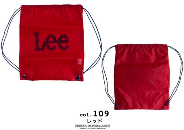 新品送料無料 Lee (リー) スクエアミニリュック レッド