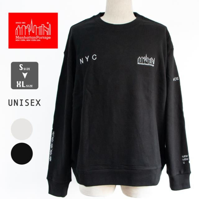 【SALE!!】 Manhattan Portage マンハッタンポーテージ Sweat Trainer ユニセックス スウェット トレーナー MP-M598 / マンハッタン スウェット メンズ レディース ブランド ロゴ 刺繍 アメカジ ボックス型 秋冬の通販は