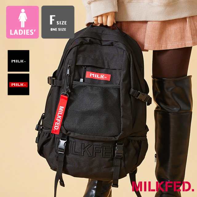 MILKFED. ミルクフェド 」 NEO EMBROIDERY BIG BACKPACK BAR MILKFED