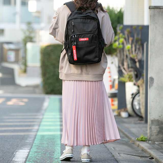 ミルクフェド リュック MILKFEDリュックサックW ZIP BACKPACK