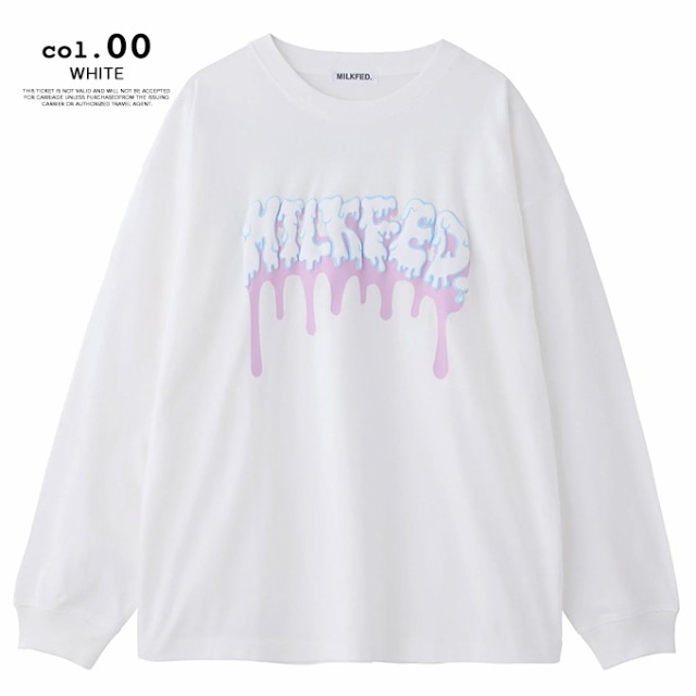 MILKFED. ミルクフェド 」 MELT LOGO L/S TOP MILKFED. メルトロゴ