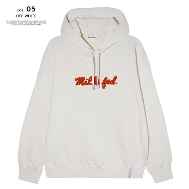 MILKFED. ミルクフェド 」 ICING LOGO BASIC SWEAT HOODIE
