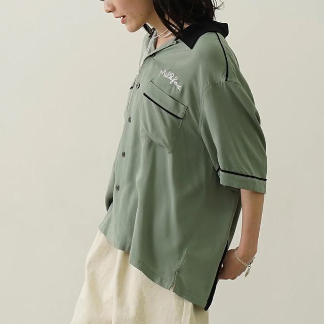 売れ筋商品|||MILKFED. ミルクフェド CHERRIES BOWLING SHIRTS 103252014005 チェリーボウリングシャツ 刺繍 サクランボ 半袖 かわいい 開襟 レディース 正規店 MILKFED. ミルクフェド CHERRIES BOWLING SHIRTS 103252014005