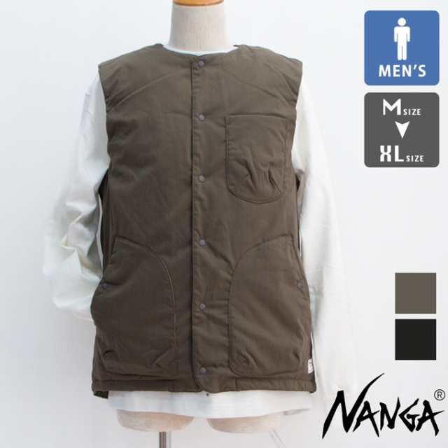 「 NANGA ナンガ 」 HINOC RIPSTOP INNER DOWN VEST ヒノック リップストップ インナーダウン ベスト ND2441-1N304-A / 難燃