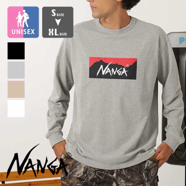 「 NANGA ナンガ 」 ECO HYBRID BOX LOGO L/S TEE エコハイブリッド ボックスロゴ ロングスリーブティー  NW2311-1G299 / NANGA ナンガ 長｜au PAY マーケット