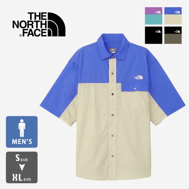 「 THE NORTH FACE ザ・ノース・フェイス 」 S/S Nuptse Shirt ショートスリーブ ヌプシ シャツ NR22331 / 半袖 無地 ナイロン メンズ