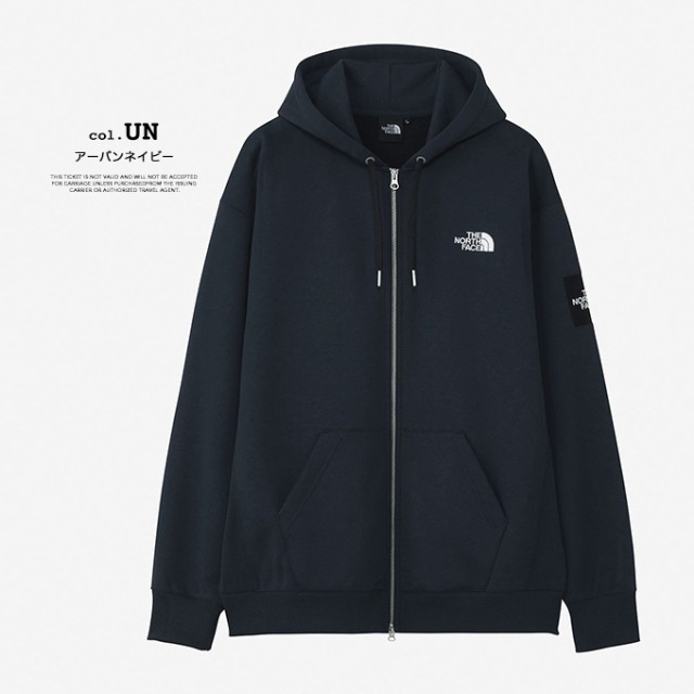 「 THE NORTH FACE ザ ノースフェイス 」 Square Logo Full Zip スクエアロゴ フルジップ フーディ NT62349  / パーカ ジップパーカ スウ