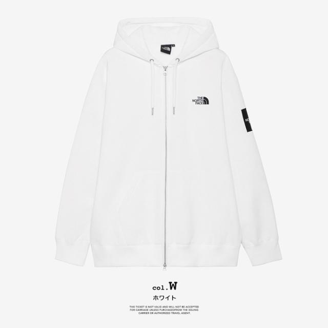 THE NORTH FACE 白フルジップパーカー L THE NORTH FACE ザ・ノース・フェイス 」 Square Logo Full Zip