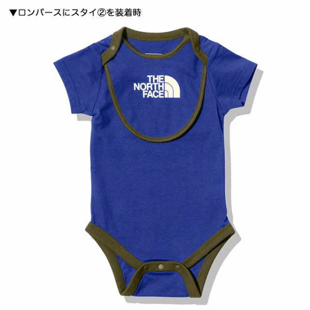 THE NORTH FACE ザ ノースフェイス 」 B S/S Rompers ＆ 2P Bib ベビー