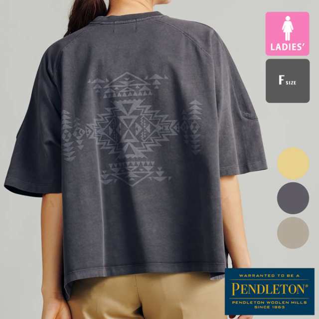 【SALE!!】 PENDLETON ペンドルトン ピグメント ダイ スプリット ラグランワイド Tシャツ 4275-6106 42756106 / トップス カットソー レディース ウィメンズ バックプリント アメカジ 2024SUMMERの通販は