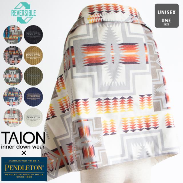 TAION タイオン PENDLTON コラボ 4WAY ポンチョ PDT-TON-223013 / メルトンポンチョ 巻きスカート ブランケット ダウン アウター アウトドア 防寒 キャンプの通販は 10,338円