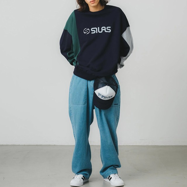 SILAS サイラス 」 PANELED SWEATSHIRT SILAS パネル スウェット