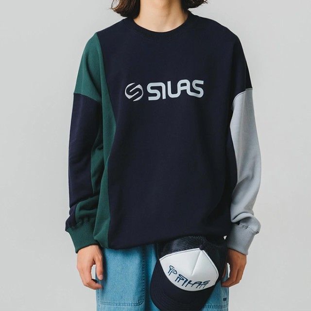 SILAS サイラス 」 PANELED SWEATSHIRT SILAS パネル スウェット