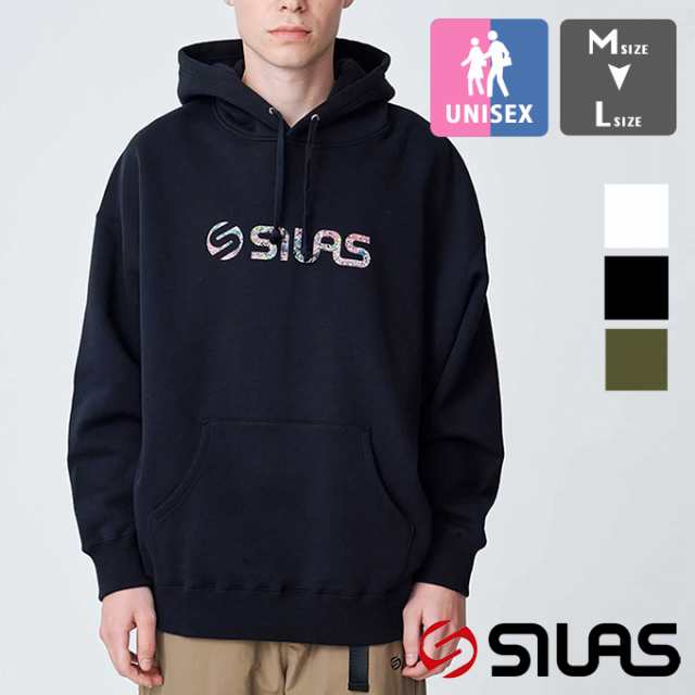 SILAS サイラス 」 SPUTTERING LOGO WIDE HOODIE SILAS スパッタリング