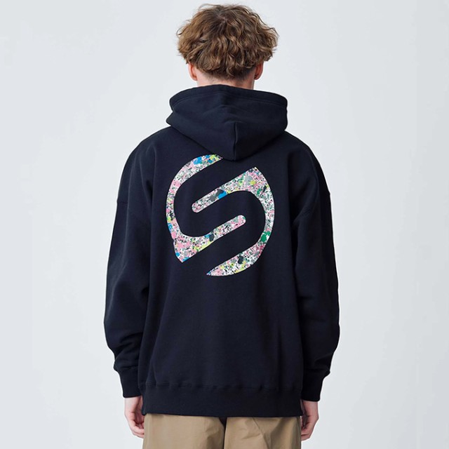 SILAS サイラス 」 SPUTTERING LOGO WIDE HOODIE SILAS スパッタリング