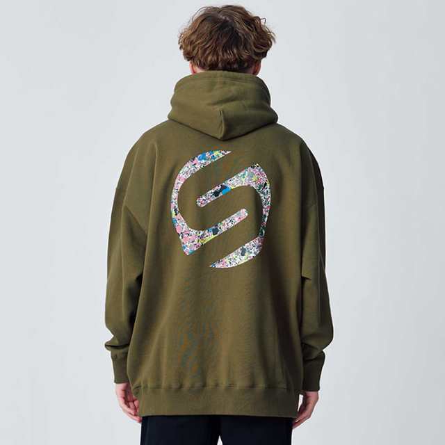 SILAS サイラス 」 SPUTTERING LOGO WIDE HOODIE SILAS スパッタリング