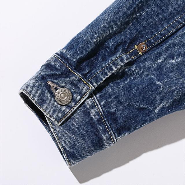 「 SUGAR CANE シュガーケーン 」 14.25oz. DENIM JACKET 1953 AGED MODEL 1953年モデル エイジング加工 デニムジャケット SC11953SW / シュガーケーン Gジャン 2ndタイプ セカンド デニムジャケット デニム エイジング加工 ショート丈 セルビッジデニム 日本製 2025SPRING