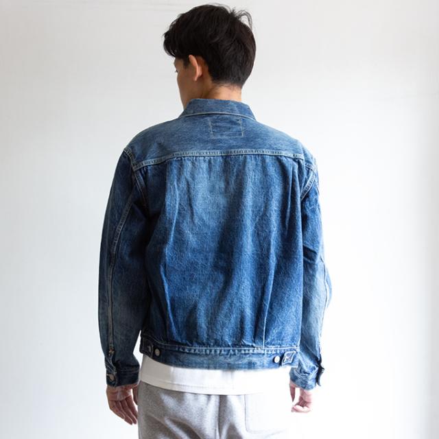 「 SUGAR CANE シュガーケーン 」 14.25oz. DENIM JACKET 1953 AGED MODEL 1953年モデル エイジング加工 デニムジャケット SC11953SW / シュガーケーン Gジャン 2ndタイプ セカンド デニムジャケット デニム エイジング加工 ショート丈 セルビッジデニム 日本製 2025SPRING