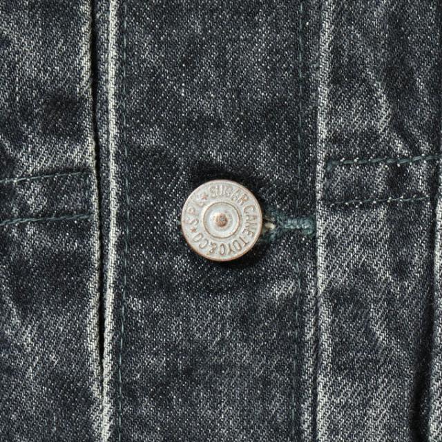 「 SUGAR CANE シュガーケーン 」 14.25oz. BLACK DENIM JACKET 1953 AGED MODEL ブラック デニム ジャケット SC15650H / Gジャン 2ndタイプ セカンド デニムジャケット ブラックデニム エイジング加工 ショート丈 セルビッジデニム 日本製 メンズ
