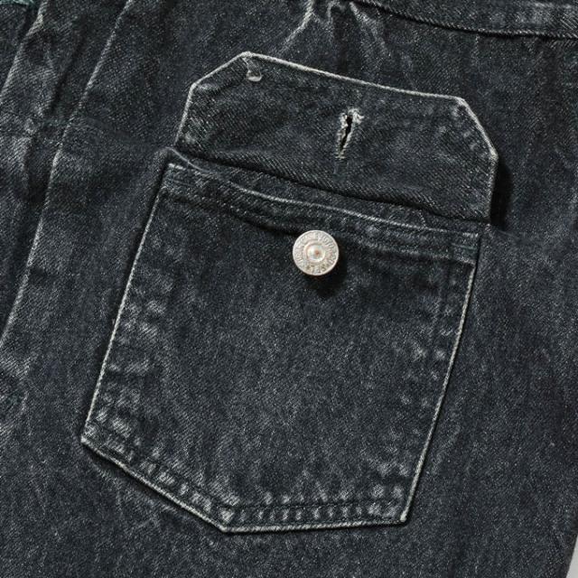 「 SUGAR CANE シュガーケーン 」 14.25oz. BLACK DENIM JACKET 1953 AGED MODEL ブラック デニム ジャケット SC15650H / Gジャン 2ndタイプ セカンド デニムジャケット ブラックデニム エイジング加工 ショート丈 セルビッジデニム 日本製 メンズ