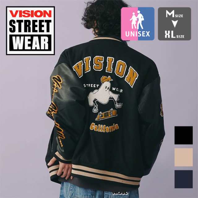 「 VISION STREET WEAR ヴィジョンストリートウェア 」 ゴーストスケータースタジャン 4905001 / ヴィジョンストリートウェア スタジャン