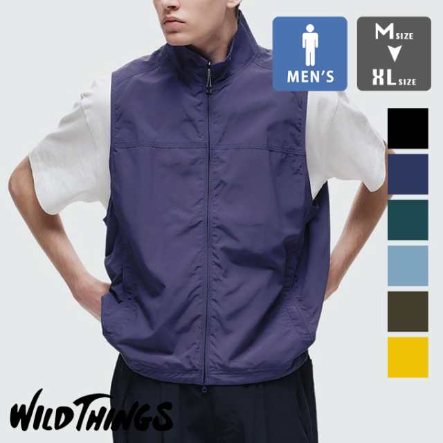 【SALE!!】 WILDTHINGS ワイルドシングス UTILITY VEST ユーティリティ ベスト WT24010AD / wildthings ワイルドシングス ベスト ナイロ